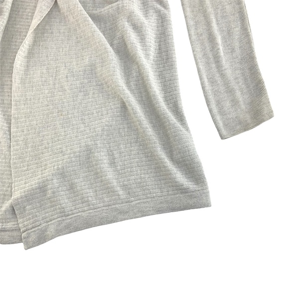 Theory Lightweight Grey Tunic Length Cardigan - Picture 3 of 4